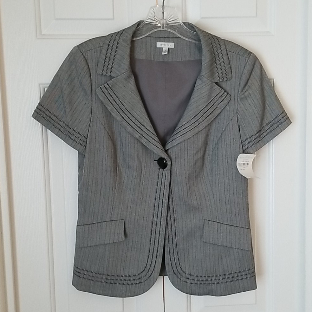 Semantiks short sleeve, single button blazer